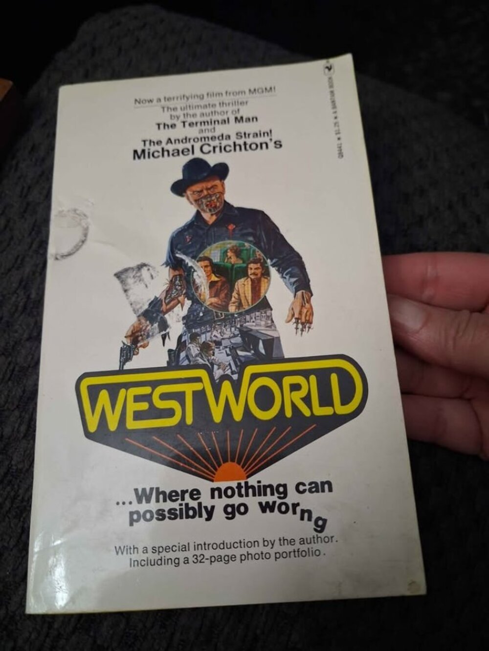 Westworld by Michael Crichton Bantam 1974 First Paperback Printing